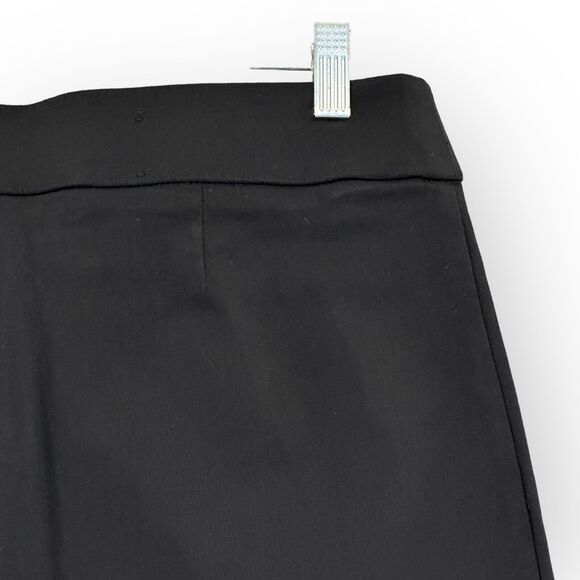 INC International Concepts Cropped‎ Pants Women Size 10 Black Laser Cut Hem - Picture 7 of 13